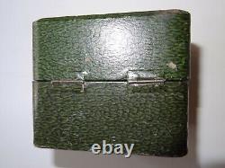 Ancien jonc en argent massif époque art déco tressé grand modèle dans sa boîte