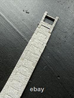 Ancien montre Bracelet Gourmette En Argent Massif Silver Maille chaine simple