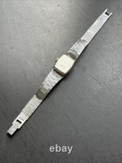 Ancien montre Bracelet Gourmette En Argent Massif Silver Maille chaine simple