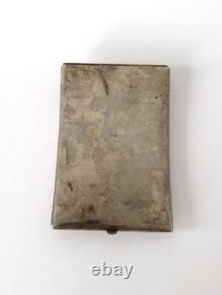 Ancien porte-cigarettes en argent 900 de Thaïlande Art traditionnel Kinnari