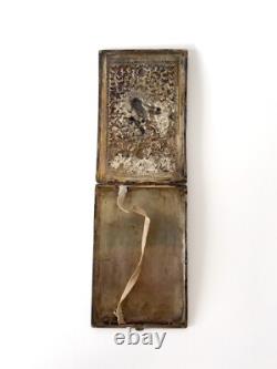 Ancien porte-cigarettes en argent 900 de Thaïlande Art traditionnel Kinnari