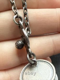 Ancien porte clés En Argent Massif Tonneau