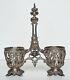 Ancien Porte Huilier Vinaigrier En Argent Massif (minerve) époque 19ème