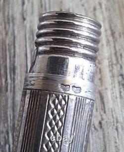Ancien porte-mines JIF en argent massif poinçonné x3 Fonctionne 0.5mm