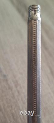 Ancien porte-mines JIF en argent massif poinçonné x3 Fonctionne 0.5mm