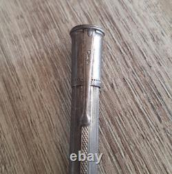 Ancien porte-mines JIF en argent massif poinçonné x3 Fonctionne 0.5mm