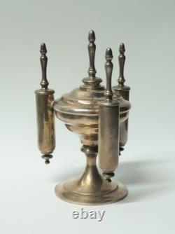 Ancien rare Briquet à cigares de table pyrogène argent massif Napoléon III
