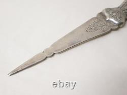 Ancien rare Coupe-papier ouvre-lettres en argent massif judaïca Tunisie XIX-XXe