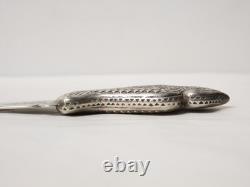 Ancien rare Coupe-papier ouvre-lettres en argent massif judaïca Tunisie XIX-XXe