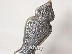 Ancien rare Coupe-papier ouvre-lettres en argent massif judaïca Tunisie XIX-XXe