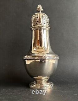 Ancien sucrier argent massif sterling silver orfèvre L. Lapar décor ruban XIXème