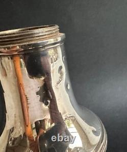 Ancien sucrier argent massif sterling silver orfèvre L. Lapar décor ruban XIXème