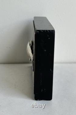 Ancien trophée de pêche sculpture poisson argent massif sterling silver 800