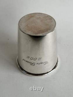 Ancien trophée timbale argent massif sterling silver coupe Pierard 2002 golf