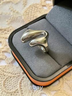 Ancienne Bague Moderniste Argent Massif Scandinave