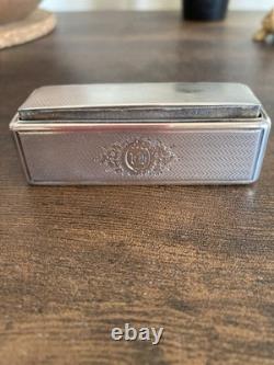 Ancienne Boîte Argent Massif & Vermeil Orfèvre Antoine GRICOURT XIXe 50g
