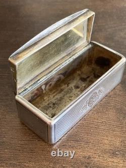 Ancienne Boîte Argent Massif & Vermeil Orfèvre Antoine GRICOURT XIXe 50g