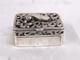 Ancienne Boite Vinaigrette Grillon Coffret Argent Massif Silver Box