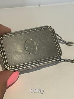Ancienne Bourse Minaudière Bijoux De Sac Argent Massif Raté