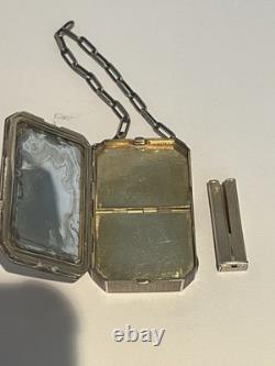 Ancienne Bourse Minaudière Bijoux De Sac Argent Massif Raté