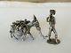 Ancienne Figurine Argent Massif Ne Et Berger Statuette Donkey Sterling Silver