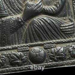 Ancienne Icône En Argent Massif 950 & Russie