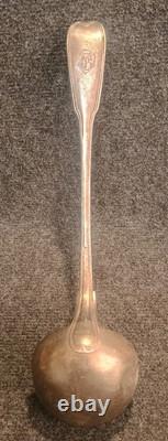 Ancienne Louche Argent Massif Poinçon 1er Coq Grosse Garantie Paris Modèle Filet