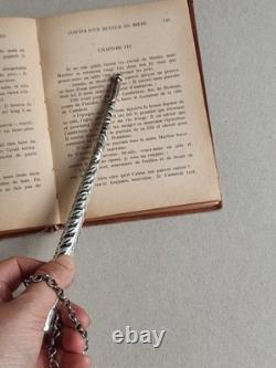 Ancienne Main de lecture Yad Torah en Argent massif à déco estampé 37,5g