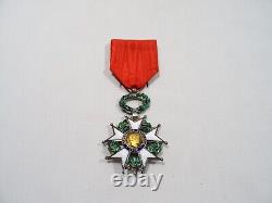 Ancienne Medaille Legion Honneur Et Patrie Rf 1870 Argent Massif Emaux