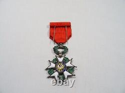 Ancienne Medaille Legion Honneur Et Patrie Rf 1870 Argent Massif Emaux