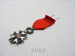 Ancienne Medaille Legion Honneur Et Patrie Rf 1870 Argent Massif Emaux