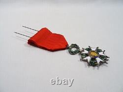 Ancienne Medaille Legion Honneur Et Patrie Rf 1870 Argent Massif Emaux