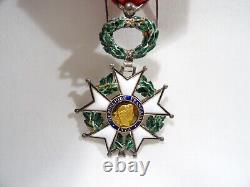 Ancienne Medaille Legion Honneur Et Patrie Rf 1870 Argent Massif Emaux
