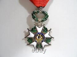 Ancienne Medaille Legion Honneur Et Patrie Rf 1870 Argent Massif Emaux