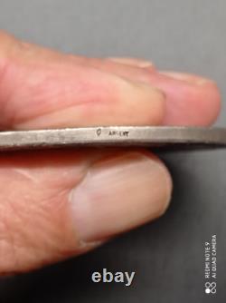 Ancienne Médaille syndicat industrie en argent massif signée ch. Pillet 115 Gr