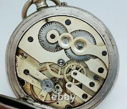 Ancienne Montre De Gousset Complications Jour Heures À Réviser Old Vintage Watch