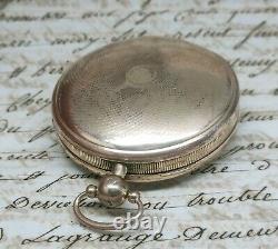 Ancienne Montre Gousset Au Coq Espagne Picada Cadix 1818 Fonctionne Old Watch