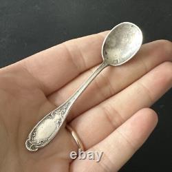 Ancienne Paire De Salerons Salière Poivrière En Argent Massif Art Nouveau 1900