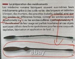 Ancienne Sonde-spatule Romaine, Argent Massif, I-III ème ap JC