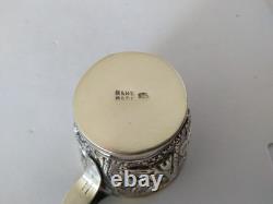 Ancienne Tasse Argent Massif Grèce Trésor De Vaphio Greek Silver Cup