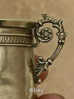 Ancienne Timbale de Baptême 19ème Massif Poinçon Minerve 950/1000