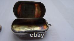 Ancienne Vinaigrette Argent Massif-vermeil Pendentif- XIX