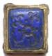 Ancienne Bague Afghane Lapis Lazuli Afghane En Argent Massif Rare Sculpt&eacute;e