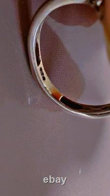 Ancienne bague marquise argent améthyste marcassites bague argent massif T52