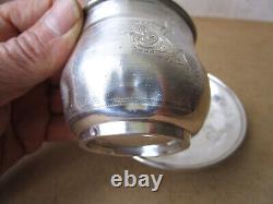 Ancienne belle tasse en argent massif poinçons Minerve tête d'animal fantastique