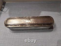 Ancienne boite Argent Massif Louis Vuitton / accessoire malle de voyage 19 Ème