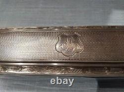 Ancienne boite Argent Massif Louis Vuitton / accessoire malle de voyage 19 Ème