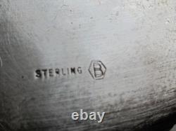 Ancienne boite à poudre argent massif sterling