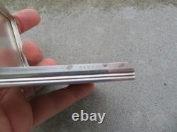 Ancienne boite carré en argent massif et vermeil 101 gr