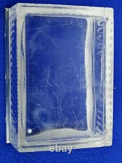 Ancienne boite coffret cristal argent massif minerve Silver crystal box